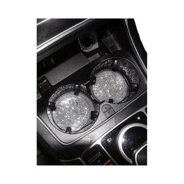 Imagem de Protetores De Copo Para Carro Com Strass Brilhantes, Tapetes Antiderra
