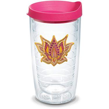 Imagem de Tervis Copo de viagem com isolamento térmico de parede dupla feito nos EUA mantém as bebidas frias e quentes, 473 ml, transparente