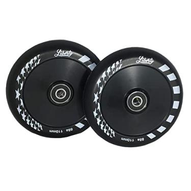 Imagem de Liberty Pro Scooters – Rodas ocas de 110 mm – Conjunto de 2, Preto, 110mm Hollow Core Wheels