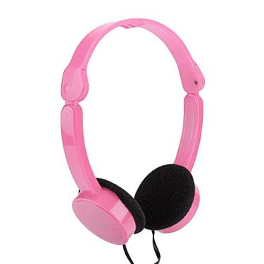 Imagem de Fone de ouvido infantil, fone de ouvido com cabo em forma de macarrão para smartphone(Cor de rosa)