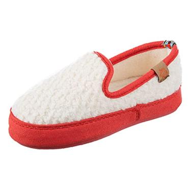 Imagem de Acorn Pantufa infantil unissex L'il Bristol Berber leve, Branco, 10-11 Toddler