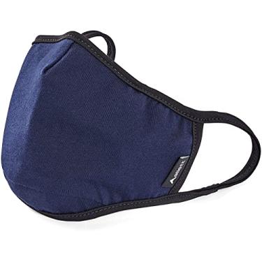 Imagem de Máscara facial Allett | 2 unidades reutilizáveis | Azul marinho | Lavável | Feito com filtro de polipropileno não tecido | Elásticos confortáveis | Fio flexível para modelar o nariz