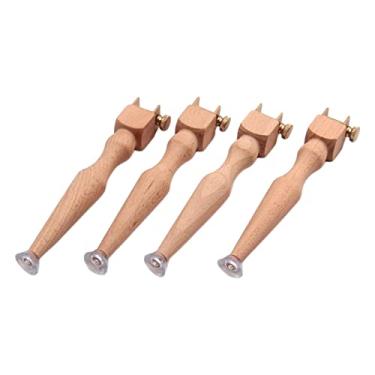 Imagem de shamjina Suporte para Bastidor de Madeira Ajustável 4 Peças Ponto Cruz Moldura para Suporte para Rack Suprimentos Ferramentas