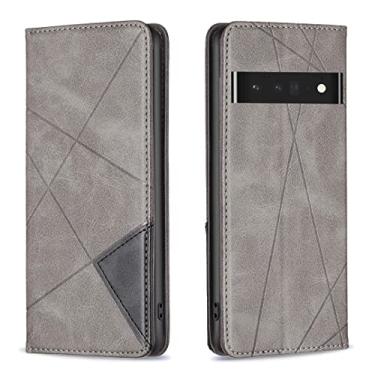 Imagem de YUNCHAO Caixa de telefone Para Google Pixel 7 Pro 5G Prismatic Invisible Magnetic Leather Telefone capa para celular