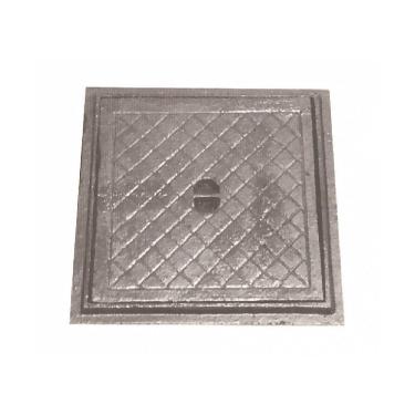 Imagem de Tampa Tampão Chão Articulado Ferro Fundido Inspeção 20x20cm