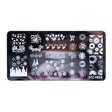 Imagem de Modelo De Carimbo De Unha Snowflake Lábios Folhas De Transferência De Borboleta