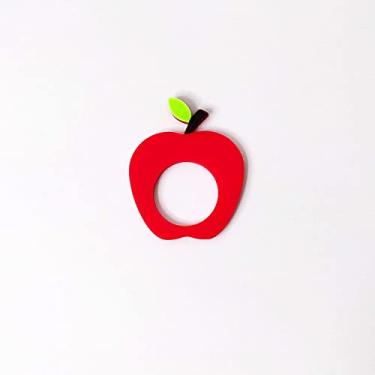 Imagem de 6 Argolas Para Guardanapo Maçã/Mesa Posta - Toque 3d