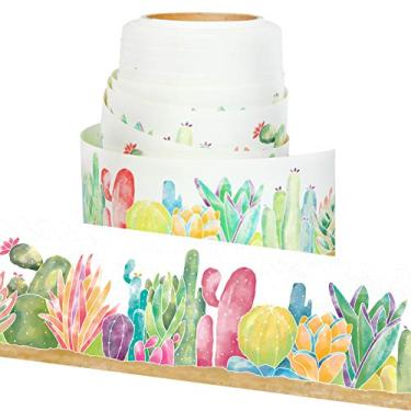 Imagem de Youngever Acabamento de borda reta, bordas de quadro de avisos, design de cacto