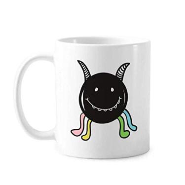 Imagem de Caneca de cerâmica de cerâmica com sorriso do universo e alienígena
