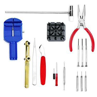 Imagem de MOOKEENONE 16 * Kits de Ferramentas de Reparo de Relógios Pinça Caixa de Relógio Removedor de Abertura Ferramentas de Remoção Barra de Pino de Mola Ferramentas de Relogio