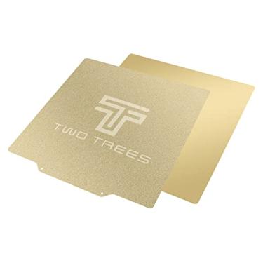 Imagem de LUGU DUAS ÁRVORES Cama de impressão em chapa de aço PEI com mola de remoção de 310 * 310mm + Adesivo magnético com suporte adesivo pa CR-10 CR-10S A8 Plus Impresso 3D de a lharia SW-X1