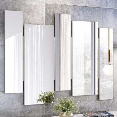 Imagem de Espelho Isadora 100% Mdf 120X136 Cm Off White - New Ceval