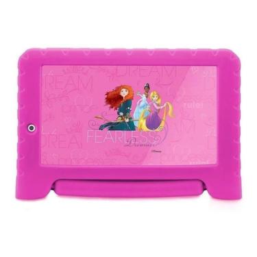 Imagem de Tablet Disney Princesas Plus Nb308 Usb 16gb Rosa Multilaser M7S Plus