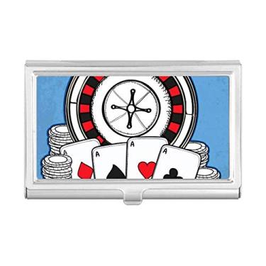 Imagem de Porta-cartões de visita com ilustração de toca-discos e porta-cartões de visita