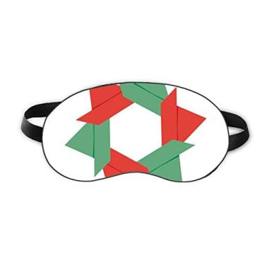 Imagem de Capa para sombra noturna macia com estampa de origami abstrata de flores de Natal