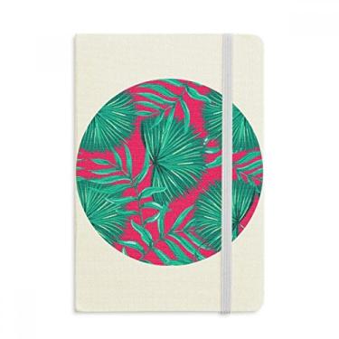 Imagem de Caderno de folhas rosa céu feliz oficial de tecido capa dura diário clássico