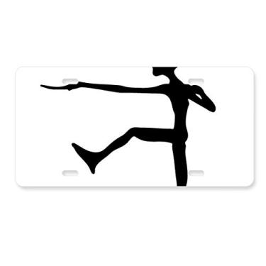 Imagem de DIYthinker Placa de carro Alienígena Monstro Pulando Alienígena Acessório de aço inoxidável para decoração de carro