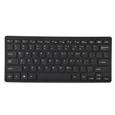 Imagem de Teclado com fio, teclado de ampla compatibilidade para laptop, ultrafino durável para viagens de negócios Preto/branco Home Office 28,5 * 12 cm(Preto)