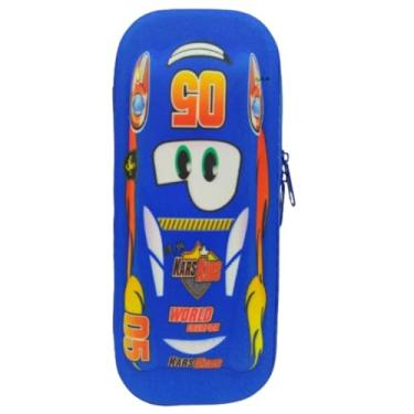 Imagem de Estojo para Lapis infantil Resistente à Água, Artigo Escolar Carro 3d Alto relevo (Azul)