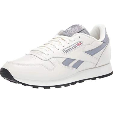 Imagem de Reebok Tênis masculino clássico de couro para trilha, Giz/Cinza frio/Preto, 12