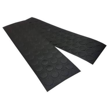 Imagem de Tapa Furo Adesivo PVC Preto Tx 13mm Cartela c/50unid Eb3