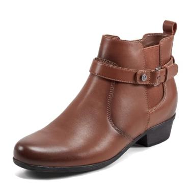 Imagem de Rockport Bota de cano curto feminina Chole, Couro natural, 37