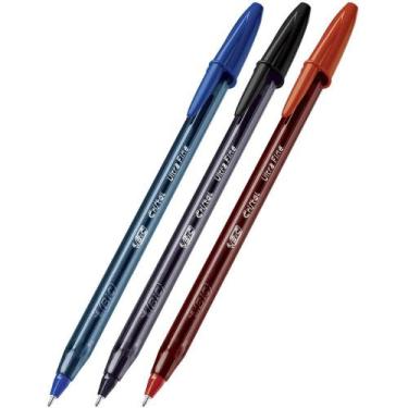 Imagem de Caneta Esferográfica Bic Cristal Ultra Fina 0.7mm - KIT COM 3 - VERMEL