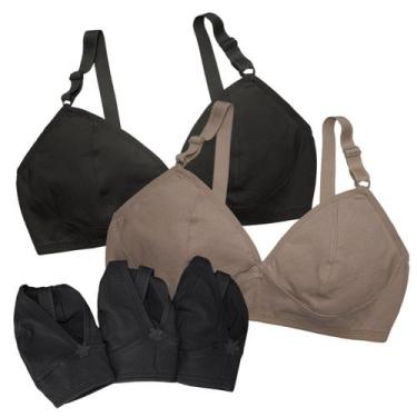 Imagem de Kit 12 Soutien Plus Size Sem Bojo Alça Larga Adulto Algodão - Empório 