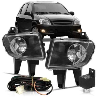 Imagem de Kit Farol de Milha Celta 2007 A 2015 Prisma Botão Universal - Automoti