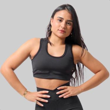 Imagem de Top Fitness Para Malhar Moda Academia Nadador Feminina - hardseven, Pr