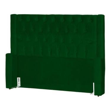 Imagem de Cabeceira de Cama Box Estofada 90 cm Solteiro Emma Suede - Fina Mobíli