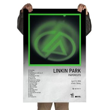 Imagem de Poster Autoadesivo 60x90cm Álbum Spotify Papercuts, Rock, Nu-metal, Alternative Rock, Electronic, Alternative Metal