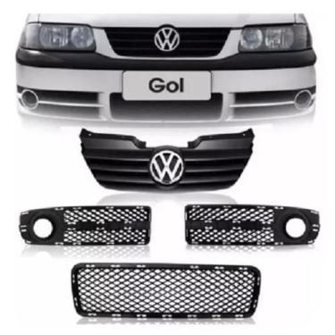 Imagem de Kit Grade Radiador Parati Saveiro G3 Fase 2 2002 03 04 2005 - 5259374