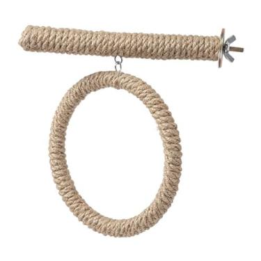 Imagem de IEUDNS Decoração de Gaiola Suspensa para Pássaros, Brinquedo de Escalada para Papagaios, Calopsitas E Periquitos, Perca e Anel