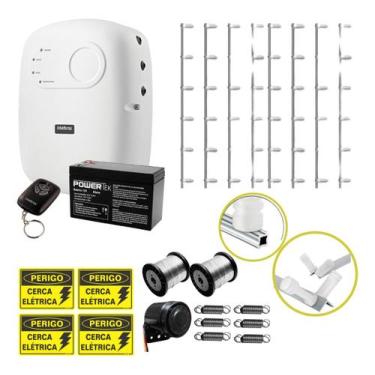 Imagem de Kit Completo Cerca Elétrica 108 Metros de Muro Central de Choque e Ala