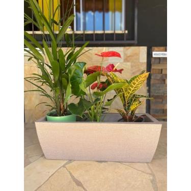 Imagem de VASO POLIETILENO JARDINEIRA DECORATIVAS P/PLANTAS E JARDINS (Rose)