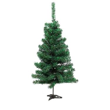 Imagem de Árvore de Natal Pequena 60cm Completa Decorada Mini Pinheiro Verde para Escritório Mesa com Galhos - Pinheiro de Natal(Árvore 60cm + Enfeites)