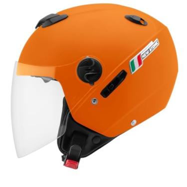 Imagem de Capacete Moto Aberto New Atomic Elite Masculino Feminino Pro Tork Com Viseira Interna(56,LARANJA)