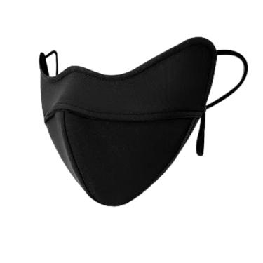 Imagem de Polaina de pescoço para clima frio para mulheres e homens, respirável, confortável, à prova de vento, para esportes ao ar livre, ciclismo, caminhada, Preto, Tamanho Único