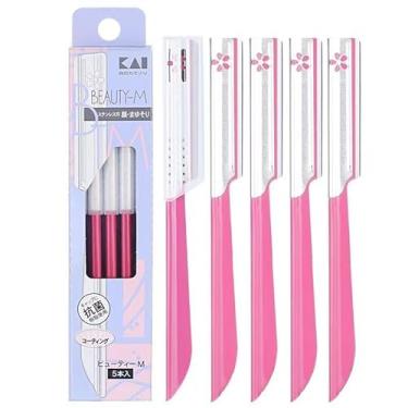 Imagem de Navalha japonesa para cuidados com a depilação de sobrancelha e rosto feminino