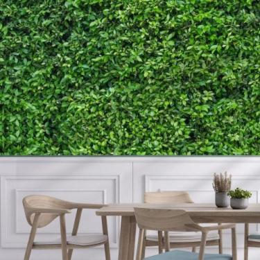 Imagem de Papel de Parede Adesivo Autocolante Decorativo Folhas Verdes 5 METROS 