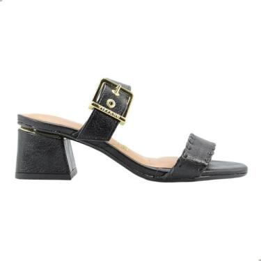 Imagem de Tamanco Feminino Vizzano Napa Calf Preto, Pt, Napa preto, 36