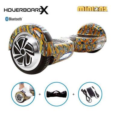 Imagem de Esqueite Elétrico 6,5 Minions HoverboardX Led e Bolsa
