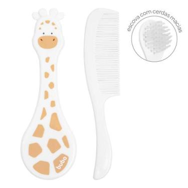 Imagem de Kit Escova E Pente Girafinha-Buba