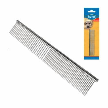 Imagem de Pente em Aço Cromado Home e Professional Care 16,5x2,2cm Chalesco