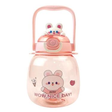 Imagem de Garrafa Infantil 1,3l Para Escola Viagem Bichinhos Fofos - Kiero, Rosa