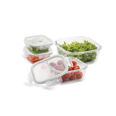 Imagem de Potes Herméticos de Vidro 4 Unidades - ELECTROLUX , Transparente, 4