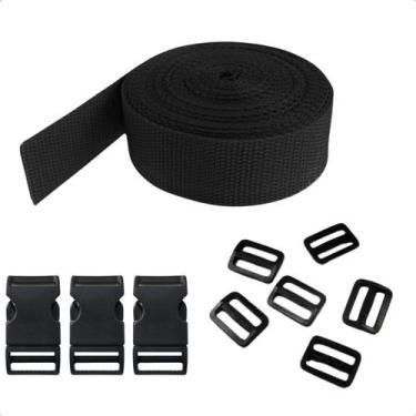Imagem de Kit 10 Metros Cinta Ca  10 Fechos Engate Rápido  10 Reguladores 20mm P