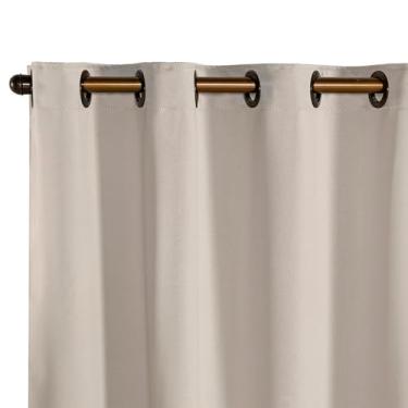 Imagem de Cortina Blackout Blecaute Quarto Tecido 200 x 130 Curta (Palha/Bege)