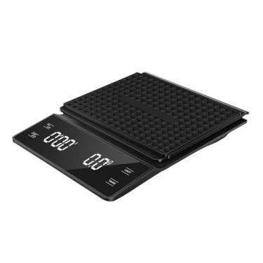Imagem de Ｂｅｓｇａ Escala digital de café com timer de cafeteira escala de pesagem em escala prática de cozinha de tela de cozinha para loja de cafés de escritório